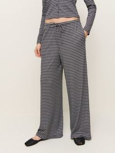 You make it look easy. Shop the Olina Knit Pant from Reformation, a mid rise pant with a relaxed fit and a drawstring waist. Trendy Wide Leg Pants With Drawstring For Loungewear, Chic Tapered Leg Sweatpants For Loungewear, Loungewear Tie Waist Long Pants, Loungewear Pants With Tie Waist, Loungewear Tie Waist Straight Pants, Tie Waist Loungewear Pants, Stretch Tie Waist Pants For Loungewear, Versatile Loungewear Pants With Tie Waist, Tie Waist Lounge Pants