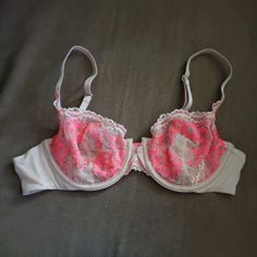 Condition: New Without Tag Size: 34b New Never Worn. I Realized That I Don't Like Unlined Bras. Double Hook Back. I Think It's From The Dream Angels Collection But I'm Not Sure. Pretty Little Crystals Adorn The Cups And Center. Beautiful Bra! Bundle For A Discount! Check Out My Other Items! Any Questions? Please Ask :) Spring Pink Padded Bra, Spring Pink Bra With Lace Trim, Victoria's Secret Pink Lined Bra, Pink Underwire Partially Lined Bra, Pink Fitted Underwire Bra, Fitted Pink Underwire Bra, Feminine Pink Bra With Lined Body, Summer Pink Bra With Lined Body, Feminine Pink Lined Bra