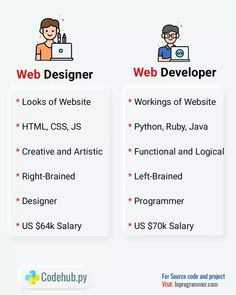 the differences between web design and web development