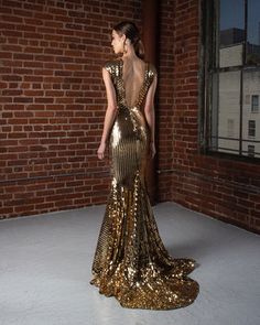 Harper 5 Thrift Store Clothes, 1920s Outfits, Michael Costello, Military Spouse, Fantasy Gowns, Eclectic Fashion, Fantasy Dress, Metallic Dress, Gold Dress