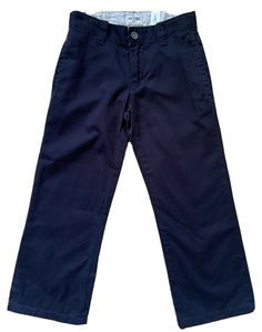 Childrens Place Boys Girls Navy Blue Uniform Chino Pants Adjustable Waist Size 5. Condition is "New with tags". Cotton School Uniform Bottoms, Spring School Uniform Cotton Bottoms, Cotton School Trousers, School Pants Made Of Cotton, Cotton Straight Leg School Bottoms, Navy Cotton School Bottoms, Navy Cotton Bottoms For School, Navy Casual School Bottoms, Casual Navy Bottoms For School