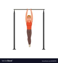 a man doing pull ups on a bar