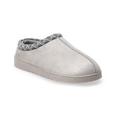 Live life in pure comfort with these women's Gomezz clog slippers from Sonoma Goods For Life. Live life in pure comfort with these women's Gomezz clog slippers from Sonoma Goods For Life. FEATURES Slip-on design with turn-cuff Polyester insoleDETAILS Polyester upper Plush polyester lining Foam midsole TPR outsole Round toe Slip-on Memory foam-padded footbed Flat sole Machine wash Imported Size: Medium. Color: Gray. Gender: female. Age Group: adult. Clog Slippers, Warm Slippers, Womens Clogs, Shoe Size Chart, Live Life, For Life, Gender Female, Memory Foam, Clogs