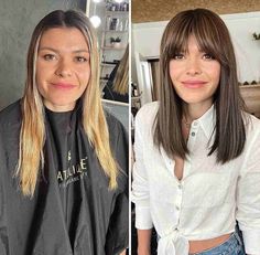 53 Perfect Medium Hairstyles for Square Faces in 2024 Thicker Curtain Bangs, Lob With Curtain Bangs Round Face, Square Face Bangs, Long Bob With Side Bangs, Face Bangs, Bob With Side Bangs, Hairstyles For Square Faces, Straight Hair With Bangs, Medium Hairstyles For Women