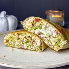 Chopped Chicken Caesar Salad Wrap - Maja's Recipes Chicken Caesar Sandwich, Chicken Caesar Salad Wraps, Caesar Salad Wrap, Creamy Pesto Sauce, Salad Wrap, Gluten Free Wraps, Wrap Recipe