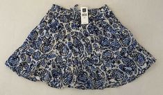 NWT Gap Kids Girls Size XL (12) Blue Floral Skirt Elastic Waist Flare. Condition is "New with tags". Shipped with USPS First Class. Spring Cotton Skirt By Gap, Summer Cotton Skirt By Gap, Gap Cotton Summer Skirt, Gap Cotton Skirt For Summer, Casual Cotton Skirt By Gap, Gap Casual Cotton Skirt, Casual Fitted Skirt By Gap, Gap Casual Fitted Mini Skirt, Casual Fitted Gap Skirt