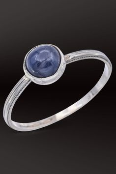 Elevate your style with this elegant antique 18K white gold ring boasting a mesmerizing 1.56 Ct sapphire round cabochon. A timeless piece for sophisticated allure. #SapphireJewelry #AntiqueGold #VintageStyle Antique Rings Vintage, Diamond Cocktail Rings, Sapphire Jewelry, White Gold Ring, Rose Cut Diamond, Antique Rings, Curator Style, Cocktail Rings, White Gold Rings