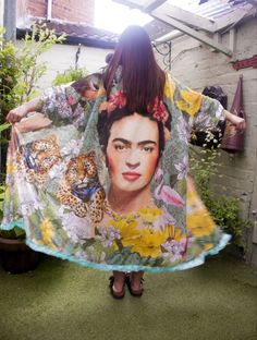 #ad Find ideas and inspiration for Frida Kahlo Long Sheer Chiffon Kimono Cardigan Plus Size Made In Italy Cover Up, Fashion Tops Frida Kahlo Fashion, Frida Kahlo Dress, Italian Dresses, Chiffon Kimono Cardigan, Long Kimono Cardigan, Cardigan Plus Size, Chiffon Kimono, Long Kimono, Kimono Cardigan