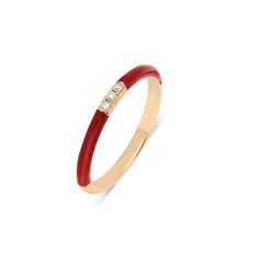 Stackable Colorful Enamel Diamond Gold Ring, Minimalist Diamond Enamel Ring, Fashion Solid Gold Enamel Ring, Dainty Gold Diamond Ring, Christmas, Red Enamel Ring Ring Thickness: 1.80 mm Stone(s): 100% Natural Diamond  Carat: 0,04ct ( 3pcs Round Diamond) Color: G - F Cut & Clarity: VS - SI Metal: 14K Gold Polish: Shinny Our designs are flexible and can be made in white, yellow or rose gold at your preference in shiny or matte finish! CUSTOM ORDERS:  We welcome all kinds of Custom orders, Please do not hesitate to contact us for any information you need. We can work with you on special custom projects you have in mind. If you have your own designs that you would like us to make, we will be happy to quote you a price and duration until completion of that project. SHIPPING: Your jewelry will b Cute Mothers Day Gifts, Dainty Gold Rings, Unique Diamond Rings, Ring Fashion, Gold Diamond Ring, Ring Minimalist, Enamel Ring, Unique Diamonds, Ring Dainty