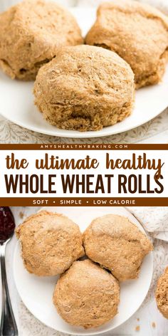 Need a Thanksgiving side dish to impress? Here's a Thanksgiving dinner recipe for homemade wheat rolls that are clean eating! Fluffy and flavorful, these Healthy Whole Wheat Rolls are the BEST. Serve these healthy rolls as an easy Christmas side dish, too! Quick Whole Wheat Rolls, Cornbread Healthy, Leftover Thanksgiving Recipes, Healthy Rolls, Thanksgiving Sweet Potato Recipes, Healthy Salsa, Thanksgiving Sweet Potato, Healthy Cornbread