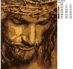 the face of jesus is depicted in this mosaic