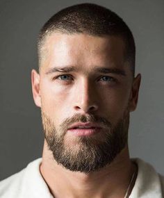 Long Stubble Beard Styles – Beard Beasts Marine Haircut, Buzz Cut With Beard, Stubble Beard, Buzz Cut Hairstyles