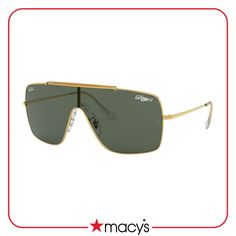 in stock Classic Gold Shield Sunglasses For Formal Occasions, Gold Polarized Shield Sunglasses For Formal Occasions, Trendy Gold Shield Sunglasses For Formal Occasions, Classic Gold Sunglasses For Spring, Classic Gold Shield Sunglasses For Summer, Modern Green Sunglasses For Formal Occasions, Gold Sunglasses For Formal Spring Occasions, Preschool Outfits, Mens Cologne