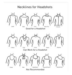 the necklines for headshots