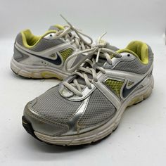 Some stains. Please look at picturss for condition. Nike Dart 9 Women's Gray Yellow Running Training Shoes Size 8 #443863-003. Condition is "Pre-owned". Shipped with USPS Priority Mail. Vintage Gray Sneakers With Round Toe, Vintage Style Synthetic Sports Sneakers, Dynamic Yellow Running Shoes For Trail, Vintage Synthetic Sneakers For Sports, Yellow Casual Lace-up Trail Running Shoes, Vintage Synthetic Sports Sneakers, Yellow Low-top Synthetic Running Shoes, Yellow Synthetic Training Running Shoes, Yellow Low-top Running Shoes For Marathon