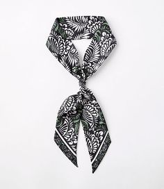 Whisk your favorite outfits away into getaway-glam territory with a twist, knot, or drape of this palm-splashed scarf.,Imported:Imported,Fabrication:100% Silk,Garment Care:Dry Clean Loft Palm Scarf Black Women's by Loft Size Regular - One Size Black Women's 100%, Silk, Dry, Clean Trendy Black Silk Scarves, Luxury Black Silk Scarf, Luxury Black Bohemian Scarves, Luxury Black Square Silk Scarf, Black Bohemian Silk Scarf, One Size, Promo Gifts, Twist Knot, Scarf Wrap, Effortless Style