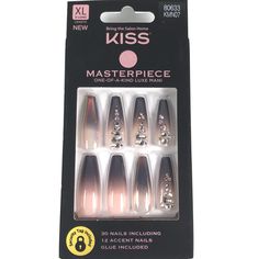 Coffin Shaped Nails Kiss They add the perfect touch to this simple Kiss Nails Kit, Inspiring Nails, Nail Details, Coffin Shaped Nails, Xl Nails, Beige Nail, Nails Shape, Chic Manicure, Nail Salon And Spa