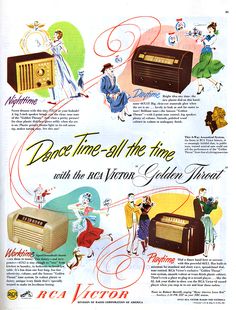 an advertisement for the golden record radio