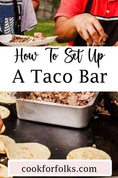 how to set up a taco bar