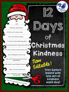 a christmas writing activity for kids with santa clause on the front and back pages,