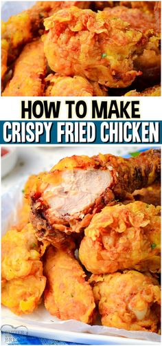 how to make crispy fried chicken is an easy and delicious recipe that's ready in under 30 minutes