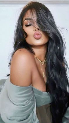 صور بنات كيوت Foto Tips, Long Black Hair, Long Black, Dark Hair, Hair Looks, Hair Goals, Beautiful Hair, Hair Inspiration, Black Hair