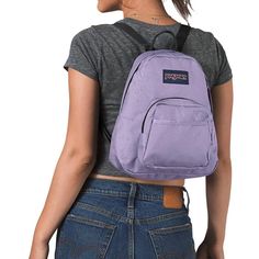 Jansport Pastel Lilac Half Pint Mini Backpack New With Tags Retail $30 Approximately 4 X 10 X 11 Smoke Free Ref Cb Trendy Purple Softback Backpack, Purple Everyday Backpack With Adjustable Strap, Everyday Purple Backpack With Adjustable Strap, Purple Softback Backpack For Daily Use, Daily Use Purple Softback Backpack, Casual Purple Backpack For Daily Use, Sporty Purple Bag With Zipper Closure, Purple Softback Backpack For Back To School, Purple Everyday Standard Backpack