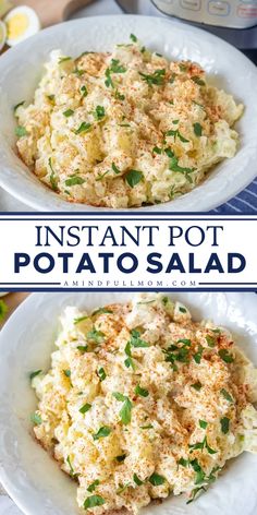 Elevate your Labor Day party with our Instant Pot Potato Salad! This creamy, rich, classic potato salad is the perfect easy summer salad and simple BBQ side dish. Quick and easy to prepare, it's the best instant pot potato salad to delight your guests and complete your festive spread. Instapot Potato Salad, Salad Recipes With Chicken, Instant Pot Potato Salad, Making Potato Salad, Potato Salad Recipes, Thanksgiving Side Dishes Easy, Classic Potato Salad, Creamy Potato Salad, Thanksgiving Side Dish