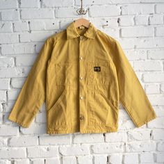 Vintage/Deadstock Stan Ray Jacket Color: Overdyed Mustard Yellow Purchased From The Consistency Project Located In New York. This Jacket Is No Longer Available. One Of A Kind! New, Never Worn. Pre-washed Fall Outerwear For Work, Fall Pre-washed Outerwear For Work, Vintage Mustard Long Sleeve Outerwear, Classic Cotton Outerwear, Classic Pre-washed Cotton Outerwear, Classic Yellow Long Sleeve Outerwear, Spring Workwear Outerwear, Pre-washed, Casual Mustard Cotton Outerwear, Mustard Outerwear With Pockets For Spring