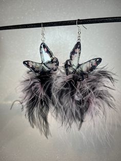 Acrylic butterfly fluffy earring Medium Acrylic Butterfly, Dublin, Jewelry Earrings Dangle, Dangle Drop Earrings, Dangle Earrings, Jewelry Earrings, Accessory Gift, United States, Electronic Accessories