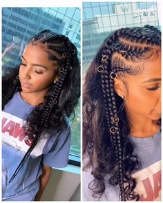 Half Sew In Hairstyles, Half Braids, Simple Braid, Sew In Hairstyles, Feed In Braids Hairstyles, Hey Beautiful, Feed In Braid, Box Braid, Girls Hairstyles Braids