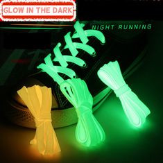 Luminous Shoelaces Shoe Laces Glow In The Dark Fluorescent | Etsy Glow In The Dark Shoes, Diy Glow In The Dark, Swag Clothes, Glow Shoes, Glitter Converse, Glow Birthday Party, Diy Glow, Blacklight Party, The Dark Night