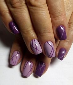 French Manicure Designs Purple, Gel Nail Designs Purple Color Combos, Natural Nail Designs Purple, Two Toned Purple Nails, Purple And Lilac Nails, Two Tone Purple Nails, Light Purple Nail Art, Light Purple Nails Design, Light Purple Nail Designs