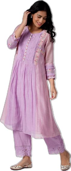 Pearl Work, Lilac Pink, Palazzo Set, Trendy Fashion Tops, Embroidery Floral, Pattern Embroidery, Set For Women, Anarkali, Aza Fashion