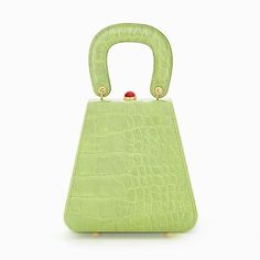 Staud Kenny Crocodile-Embossed Genuine Leather Top Handle Bag In Pistachio Green Brand New With Tags. Msrp $325. Details: Clamshell Shape Gold Hardware Genuine Leather Approximate Measurements: Width: 6 1/2" Depth: 4" Height: 7" Handle Drop: 4 1/2" New Posher? Sign Up With Invite Code 0ld_fashioned For $10 Off Your First Poshmark Purchase I Only Sell 100% Authentic Items. Receipts Of Purchase Are Available Upon Request For Verification Purposes. My Photos Are Taken Inside With A Flash Unless Ind Elegant Staud Bags For Shopping, Elegant Staud Rectangular Bag, Elegant Staud Bags, Elegant Rectangular Staud Bags, Elegant Staud Shoulder Bag With Top Handle, Elegant Staud Top Handle Shoulder Bag, Elegant Staud Top Handle Bag, Staud Formal Rectangular Bag, Staud Formal Rectangular Bags