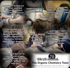 an advertisement for the organic chemistry tour with images of people working on their laptops