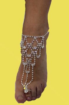 Visit Our Store  or take a look of Our Collections!!! New Item, Great Gift for any occasion and ready to be shipped from U.S.!!! 2 bracelets included Features •Enhance the beauty of your feet Elegant Party Anklets With Bling, Wedding Anklets With Rhinestones And Crystal, Elegant Bling Anklets For Party, Elegant Silver Anklets With Bling, Adjustable Crystal Body Jewelry For Wedding, Elegant Silver Bling Anklets, Adjustable Crystal Anklets For Wedding, Elegant Crystal Anklets With Adjustable Fit, Elegant Adjustable Rhinestone Body Jewelry