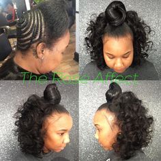 Sew In Bangs, Pony Tail Styles, Hair Jazz, Crochet Pony, Curly Hair Pieces, Black Hair Updo Hairstyles, Curly Weave, Weave Ponytail Hairstyles, Curly Weave Hairstyles