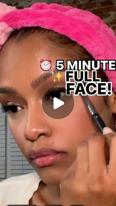 PRIM BEAUTY USA™ on Instagram: "Best the clock ⏰ w/ 5-minute Full GLAM! 🔥 . #explorepage #beautytutorial #makeupideas #makeup #makeuptutorial" Makeup Light Skin Black Women, Contour Makeup For Black Women, Birthday Make Up Looks Natural, 5 Step Makeup Routine, Makeup Free Face, Medium Brown Skin Makeup, Simple Makeup Ideas Natural Looks, All Day Makeup Tips, Natural Makeup For Black Women Tutorial