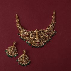 Discover Divya Nakshi Antique Silver Necklace Set | Paksha Antique Silver Jewelry Indian, Antique Necklace Gold, Temple Necklace, Wedding Jewelry Sets Bridal Jewellery, Temple Jewelry Necklace, Antique Silver Necklace, Indian Wedding Jewelry Sets, Gold Jewels Design, Bridal Necklace Designs