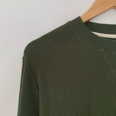 Brand New With Tags! Ordered And Was Too Big. Army Green In Color. Waffle Knit Long Sleeve Top For Work, Spring Waffle Knit Tops For Workwear, Green Waffle Knit Long Sleeve Top, Green Ribbed Tops For Workwear, Green Ribbed Tops For Work, Casual Green Waffle Knit Top, Green Waffle Knit Crew Neck Top, United By Blue, Thermal Long Sleeve