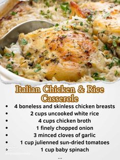 a recipe for chicken and rice casserole