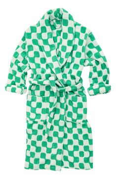 Dusen Dusen Net Checkerboard Cotton Terry Robe | Nordstrom Gifts For Architects, Gift Guide 2022, 2022 Gifts, Designer Christmas, Gift For Architect, Terry Cloth Robe, Dusen Dusen, Terry Robe, Kids Robes