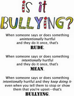 Is it bullying? Or rude? Or mean? Guidance Counseling, Classroom Behavior, School Psychology, Character Education