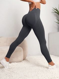 color: Dark Gray, size: XS Legging Fits, Fitness Leggings, Legging Sport, Gym Leggings, Ankle Length Pants, Short Leggings, Seamless Leggings, Workout Accessories, Sports Leggings