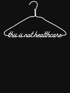 this is not healthcare logo on a black background