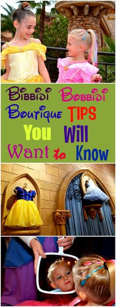 two girls in princess dresses with text that reads, bibiki befrique tips you