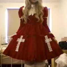 Bad Quality Photo, Pretty Cross, Japanese Lolita Fashion, Lolita Outfits, Elegant Gothic, J Fashion, Quality Photo, Lolita Dress, Gothic Lolita