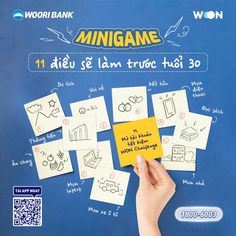 a person holding up a piece of paper with drawings on it and the words minigame written in german