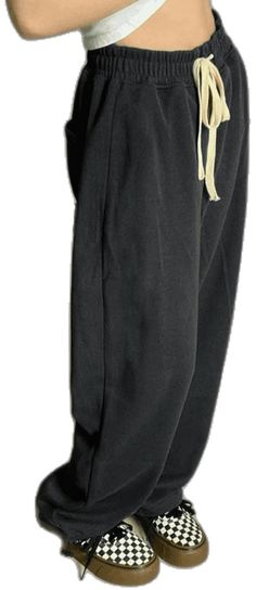 Baggy Cotton Sweats Casual Style, Comfy Black Cotton Pants, Comfy Black Cotton Sweatpants, Comfy Cotton Bottoms For Streetwear, Baggy Hip Hop Sweatpants For Loungewear, Baggy Comfortable Cotton Sweats, Baggy Cotton Joggers For Sports, Baggy Cotton Drawstring Sweatpants, Cotton Hip Hop Joggers For Loungewear